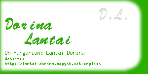 dorina lantai business card